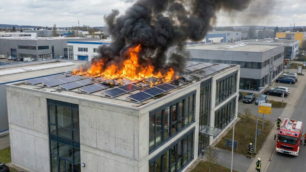 Brandgefahr bei Photovoltaikanlagen